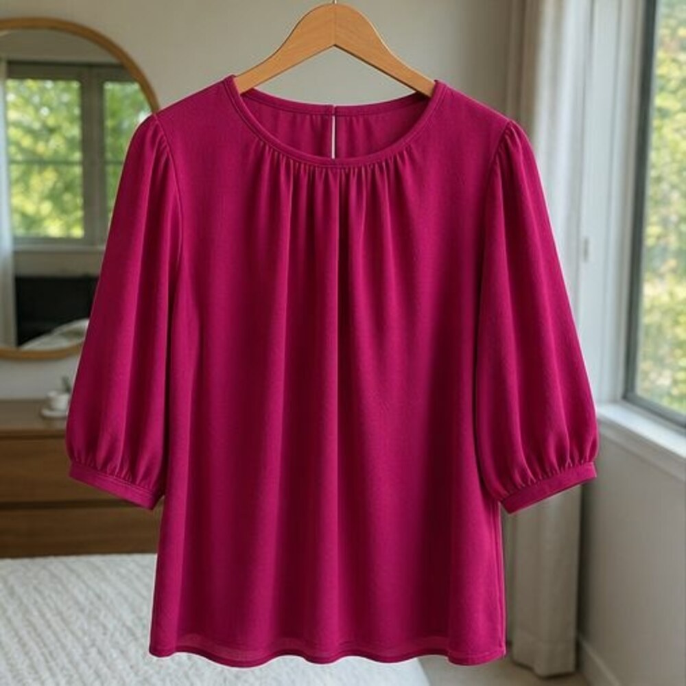 Cream Button Blouse